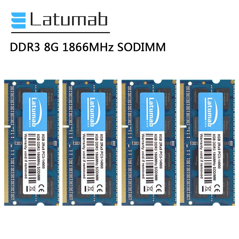 

Оперативная память DDR3 для ноутбука, 8 ГБ, 16 ГБ, 32 ГБ, 1866 МГц