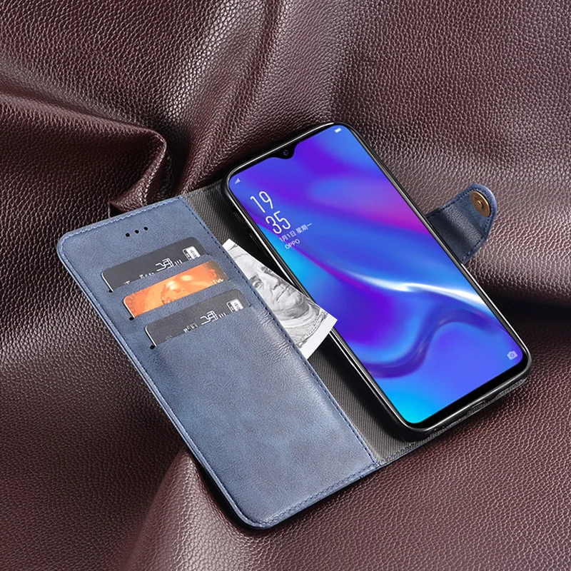 Деловой кожаный чехол для Nokia 6 1 Plus роскошный винтажный флип-бумажник TA-1103 ретро