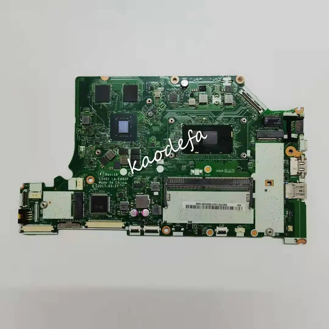 C5V01 LA-E892P ДЛЯ Acer spire A515-31g A615-51 A515-51g A315-53g Материнская плата Основная плата ЦПУ i5-8250U ГПУ N17s-G1-A1 2ГБ RAM 4ГБ вкл.
