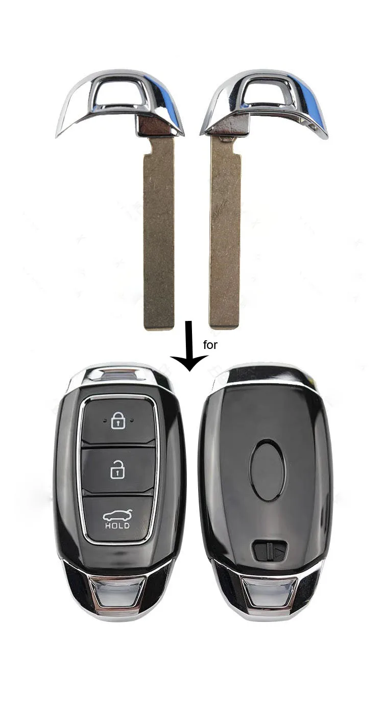 Смарт-ключ для Hyundai Sonata 9 IX25 Tucson Mistra новый Санта Фе Elantra(2017) аварийный маленький вставной ключ