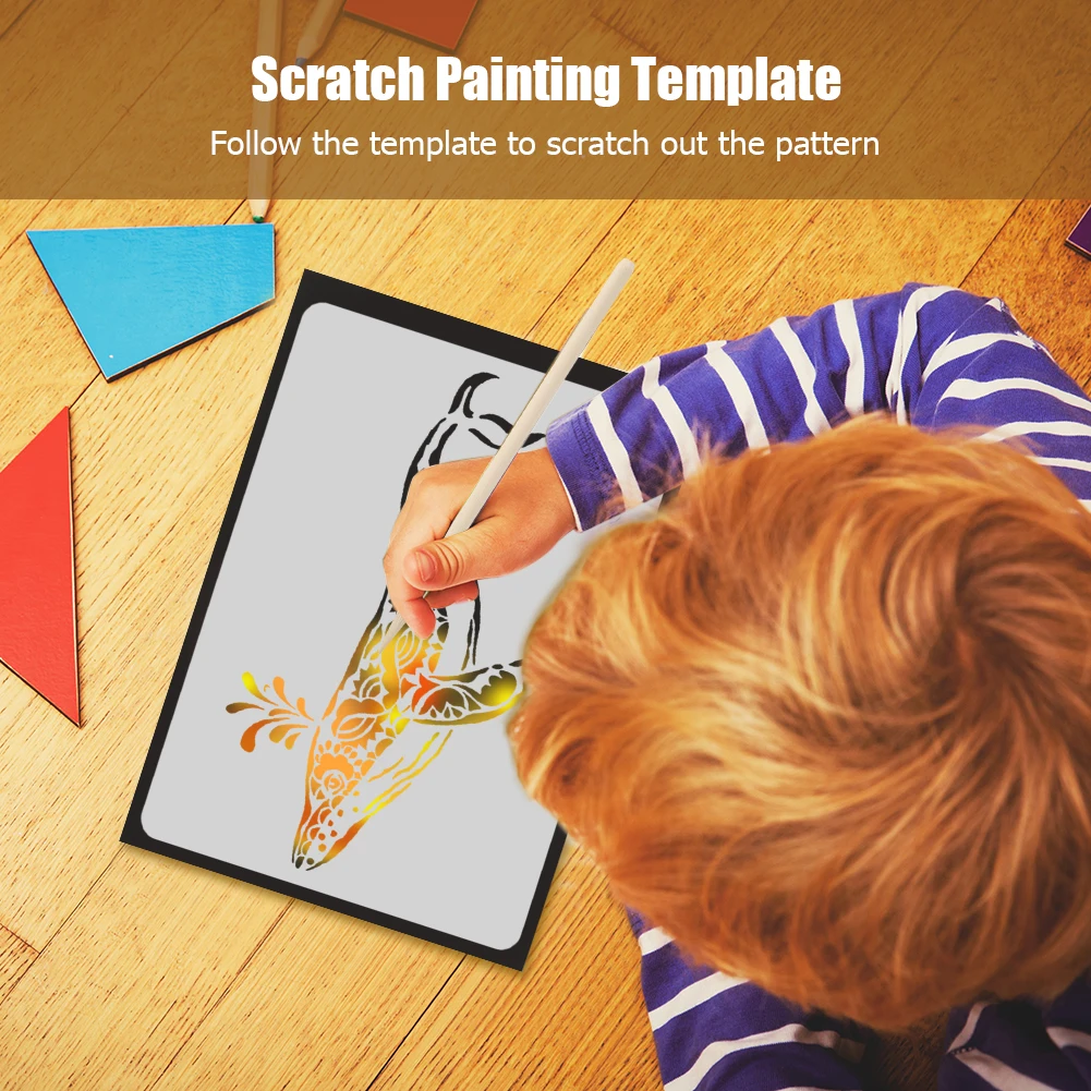 Шаблон для рисования животных линейка животные полые шаблоны Канцтовары дети