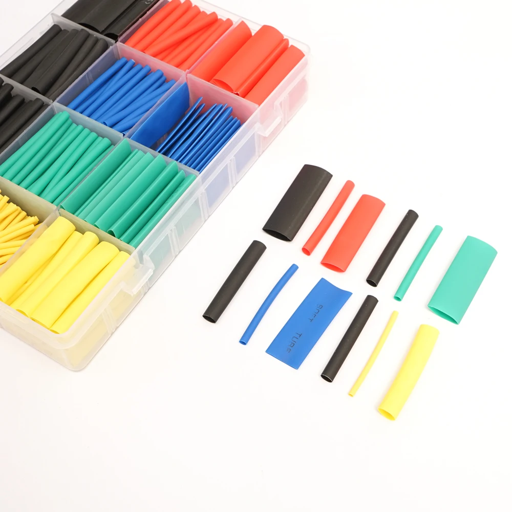 560/328/127pcs Полиолефиновая термоусадочная трубка сужающаяся изоляционные