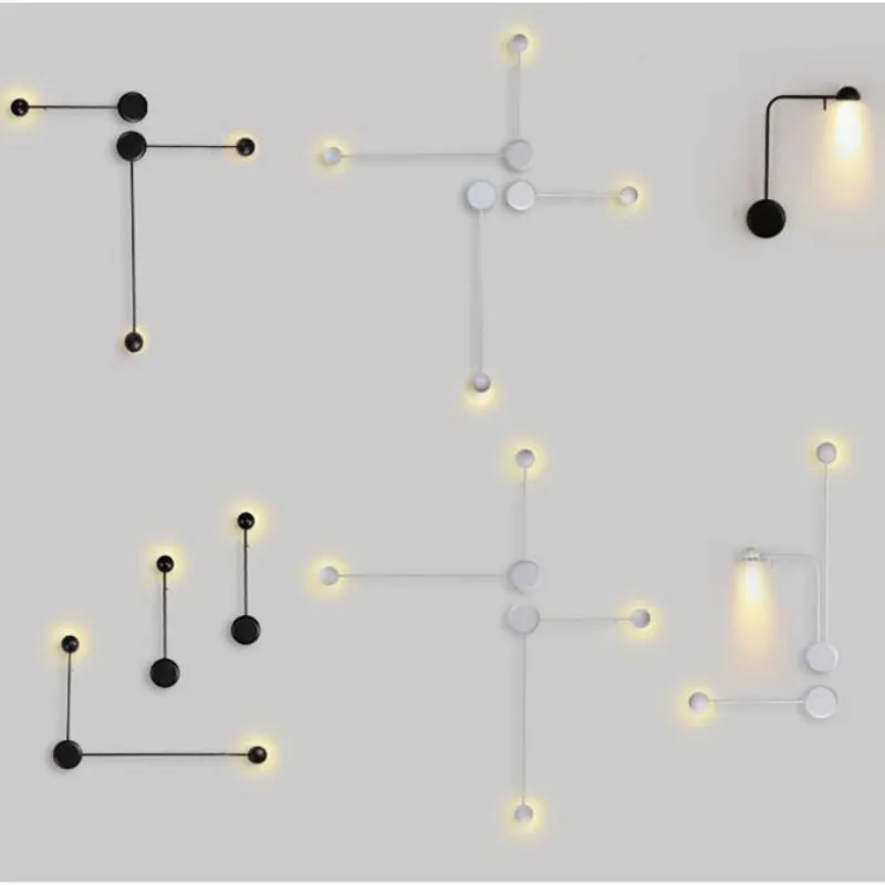 

Nordic decorative items for home off white belt dorm room decor wall led light for bedroom