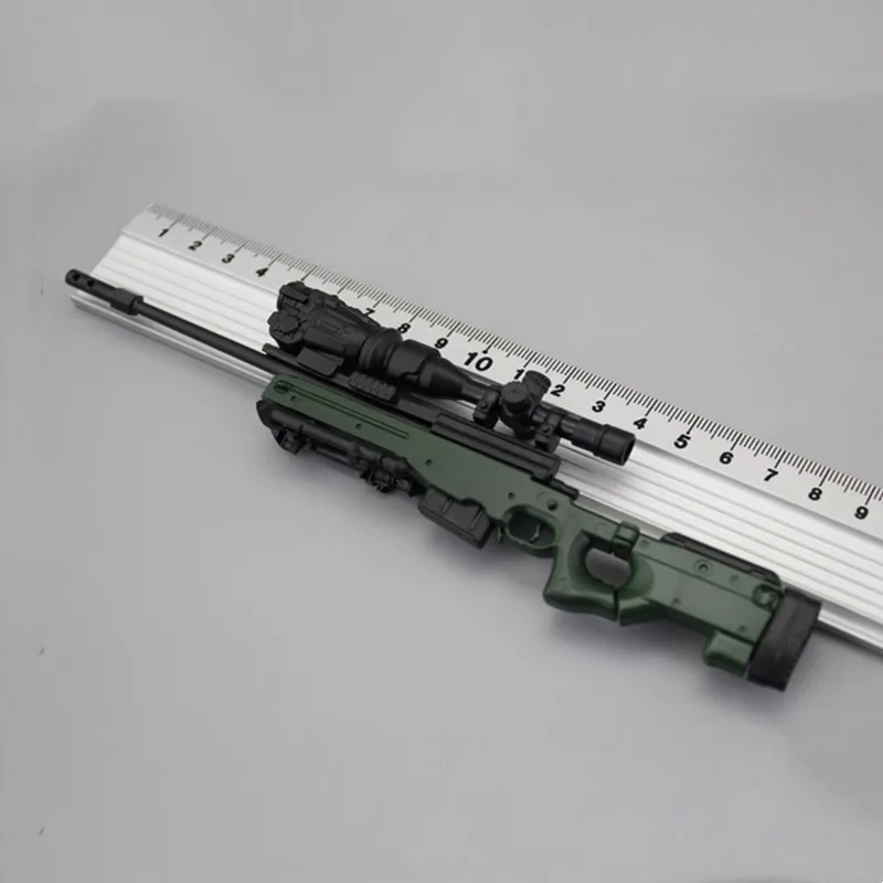 1:6 Сборная модель снайперской винтовки AWM Magnum из пластика длиной 19 см, игрушка солдата, аксессуары для игрушечного оружия.