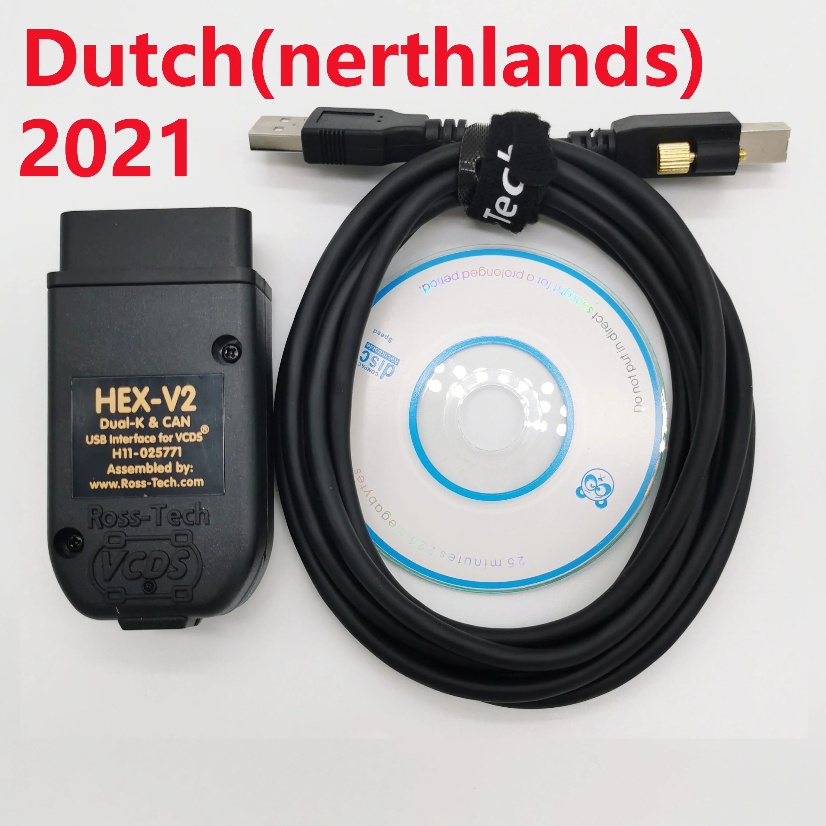 2021 VCDS VAG COM 21 3 VAGCOM 20 12 HEX CAN V2 USB интерфейс для VW AUDI Skoda Seat Голландский Английский чип