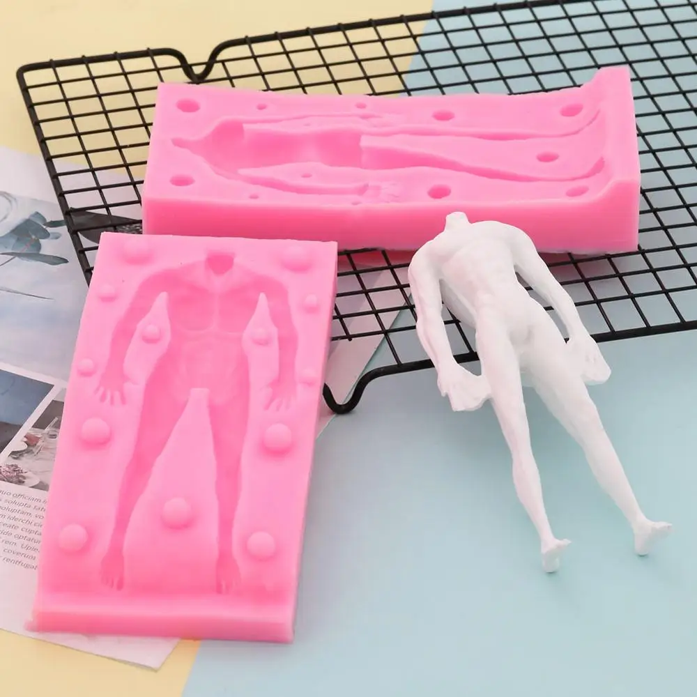 50-921 Кукла средства ухода за кожей 3D силиконовая форма для фонданов, шоколада для декорирования торта глины пресс-форма для мужские и женские DIY Инструменты для выпечки для свадьбы - Цвет: 50-921