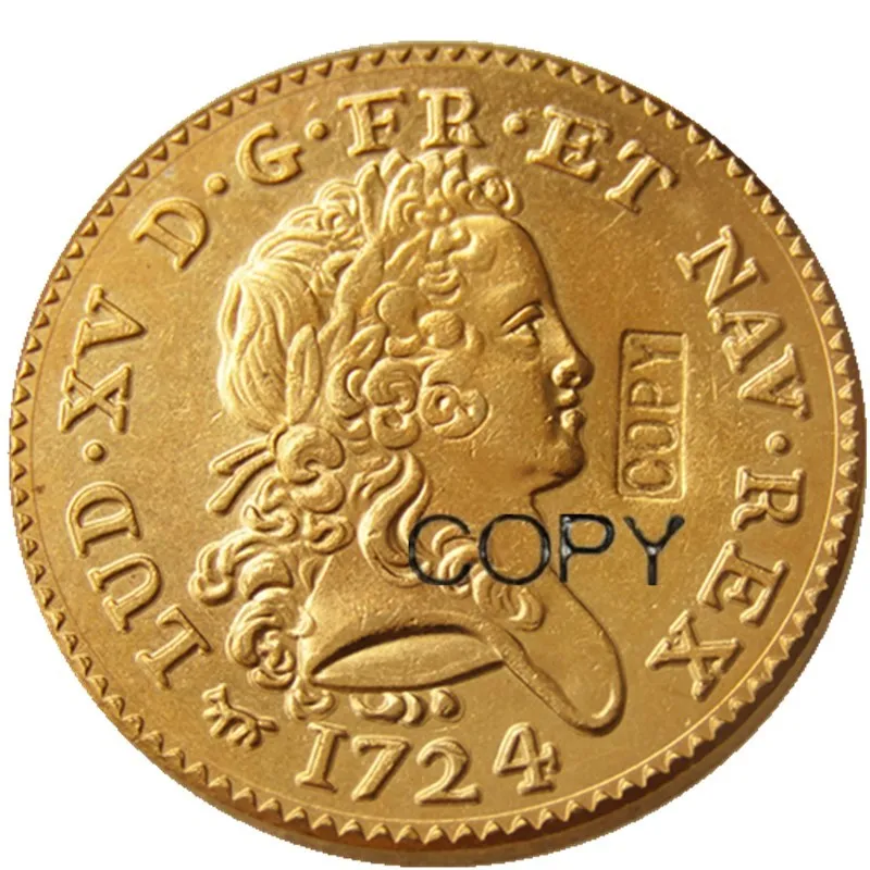 

Набор позолоченных монет (1723, 1724), 2 шт., Франция
