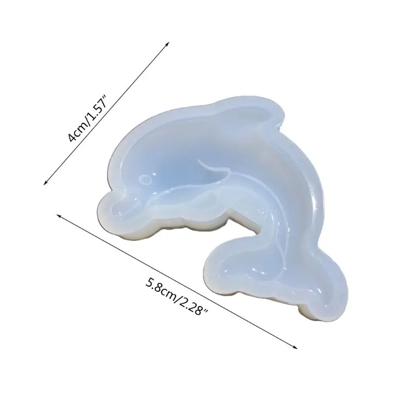 

Crystal Epoxy Resin Mold Dolphin Pendant Casting Silicone Mould DIY Crafts Jewellry Making Tool
