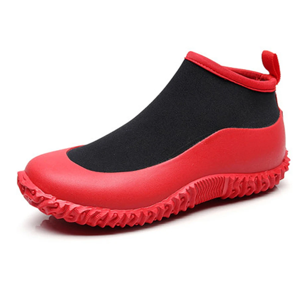 Унисекс Неопреновая Обувь для дождя и садоводства низкая короткая обувь мытья