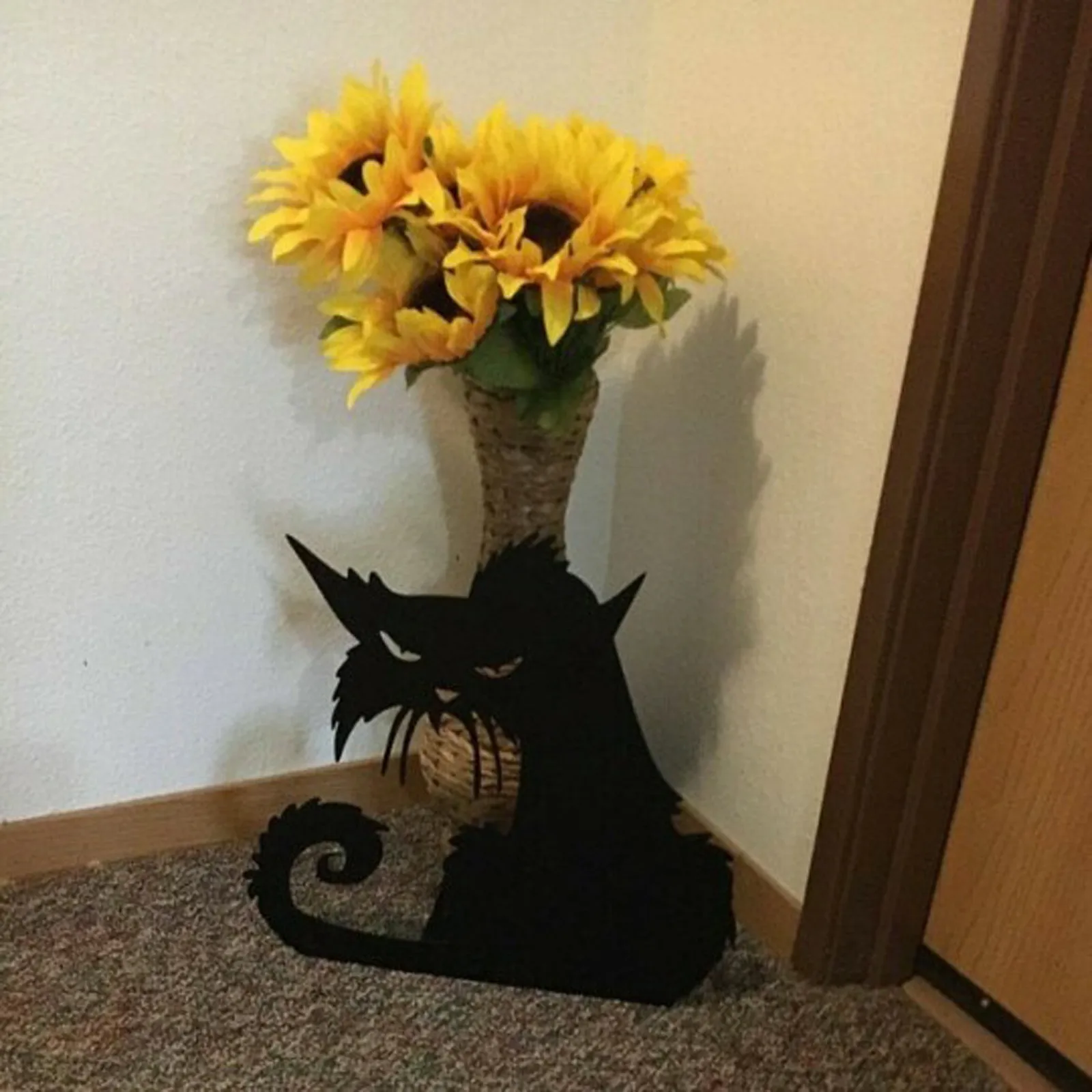 

Garden Ornament Indoor Outdoor Decor Garden Decor Garten Dekoration Jardineria Decoracion Angry Cat Decoration Iron Silhouettes