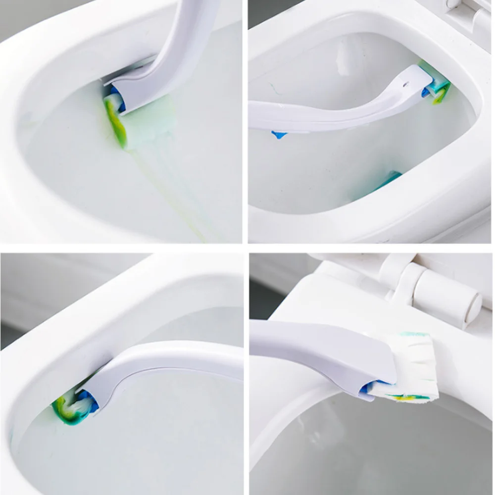 Набор щеток для унитаза подставка с длинной ручкой одноразовые щетки чистки