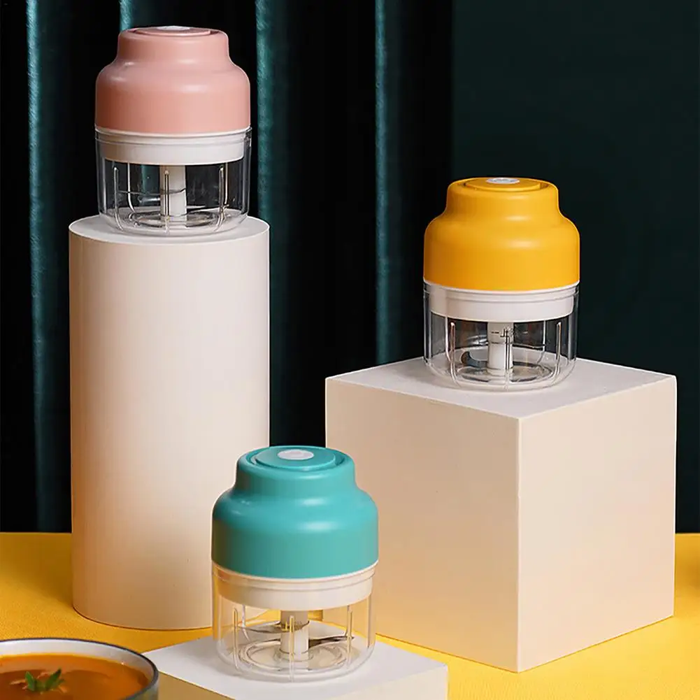 

Electric Mini Garlic Chopper Wireless Garlic Masher Meat Grinder Portable Garlic Mincer For Pepper Chili Onion Vegetable N