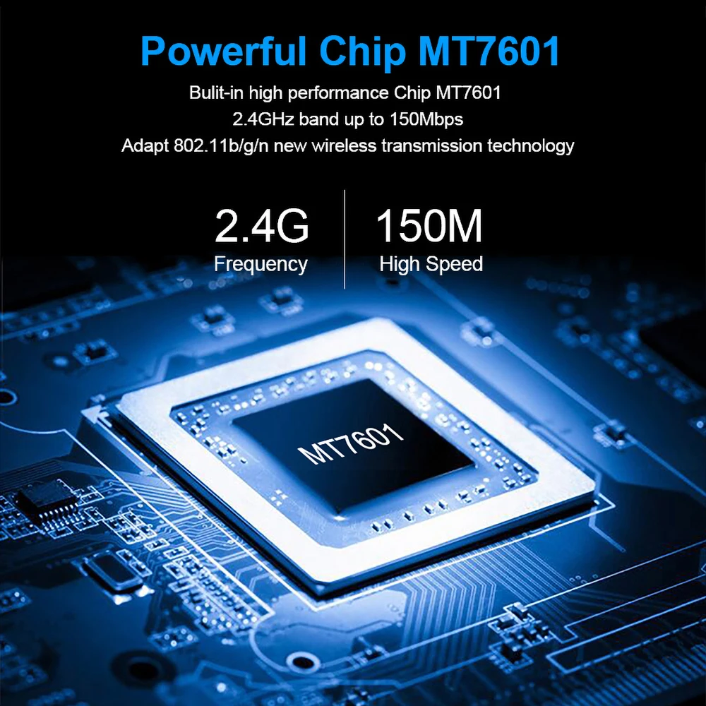 Мини USB Wi Fi адаптер 150 Мбит/с 2 дБ 802.11b/n/g|Сетевые карты| |