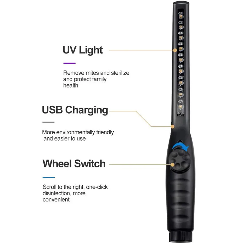 УФ лампа дорожная с зарядкой от USB 4 5 Вт|Бытовые УФ-стерилизаторы| |