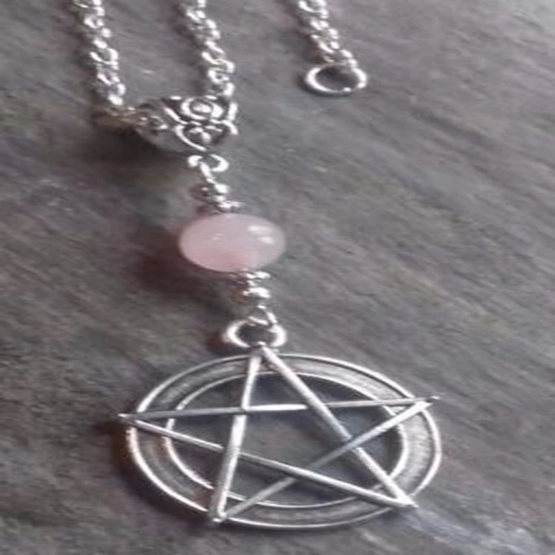 Ожерелье с подвеской в виде пентаграммы готическом стиле | Украшения и