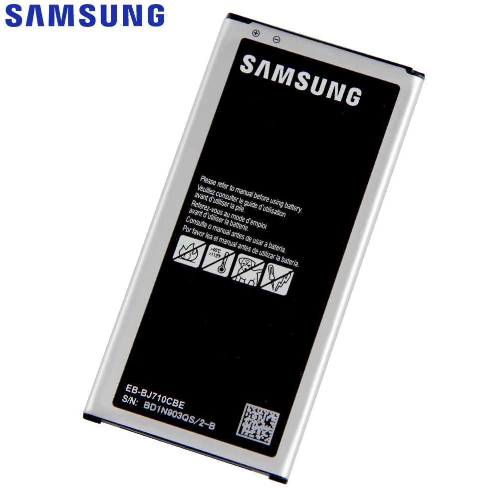 Оригинальная Замена Samsung батарея для Galaxy 2016 версия J7 J7108 J710H J710F J710K SM J7109 EB BJ710CBC