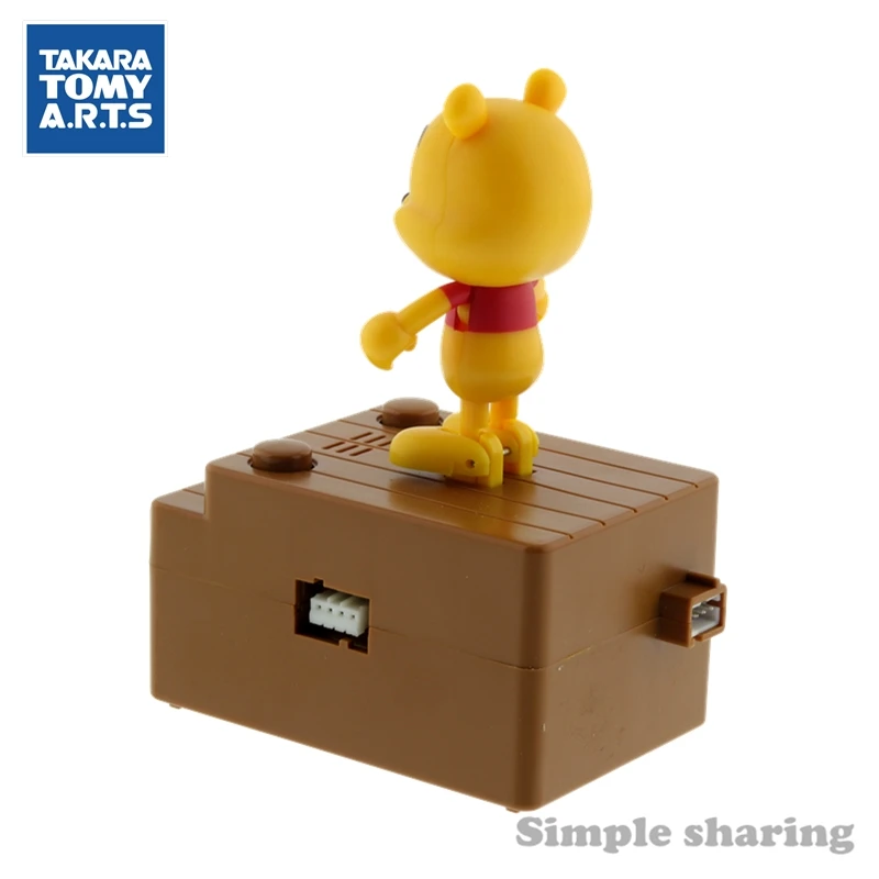 TAKARA TOMY arts pop'n dancing winnie the pooh фигурка детские игрушки Дисней аниме Детская кукла