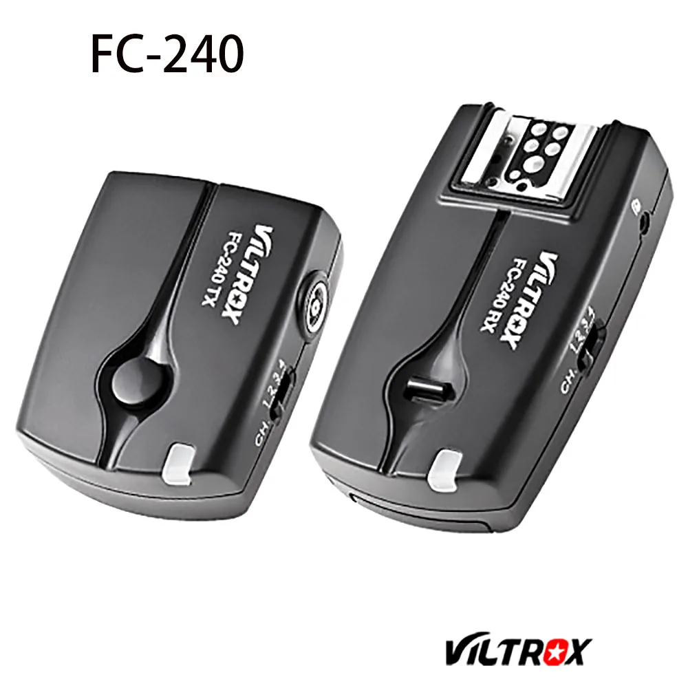 Viltrox-câmera remota do flash para o estádio, sem fio, 2 receptors para canon 1300d fr-750d 800d 100d 77d 60d 80d