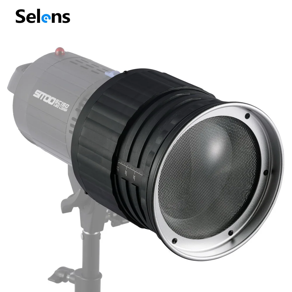

Condenser Spotlight Fill Light Photography Light Video Film Steady Light Zoom Attachment With Bowens Mount for Photo studio