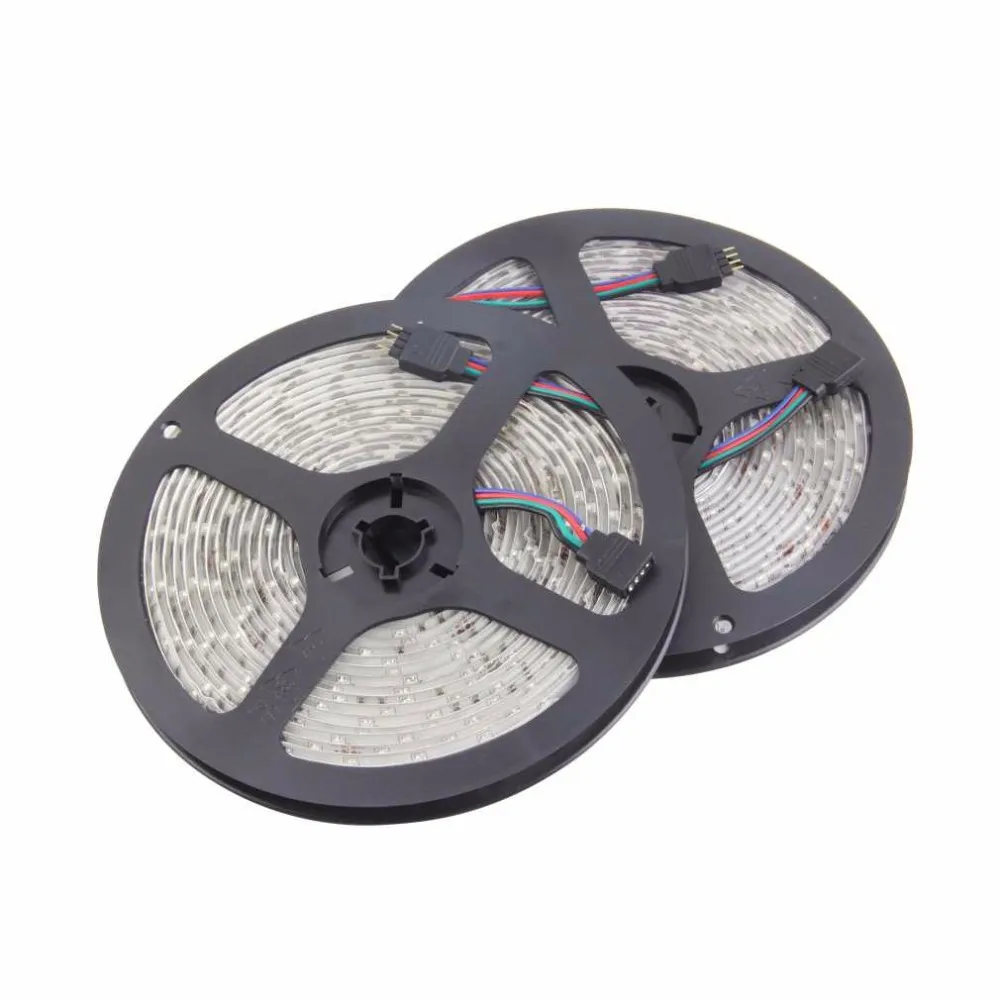 1 комплект 2x5 м/1 рулон Профессиональный 600 светодиодный s 3528 SMD RGB долгое время работы светодиодный супер яркость Гибкая световая полоса DC 12 В