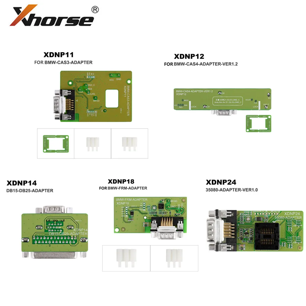 Адаптеры Xhorse XDNPP1 Без припоя для BMW набор из 5 шт. подходит MINI PROG и KEY TOOL PLUS|Кабели