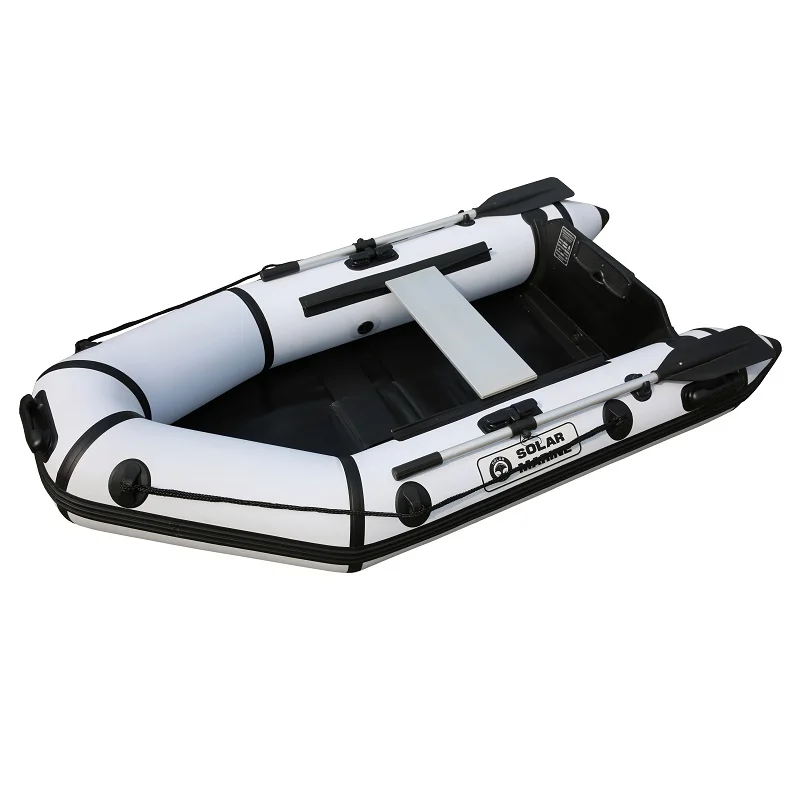 

3 Person 230cm PVC Inflatable Assault Boat Speed Yacht Dinghy Kayak Canoe Hovercraft Sailboat Surfing Sailing Board Floor Boats