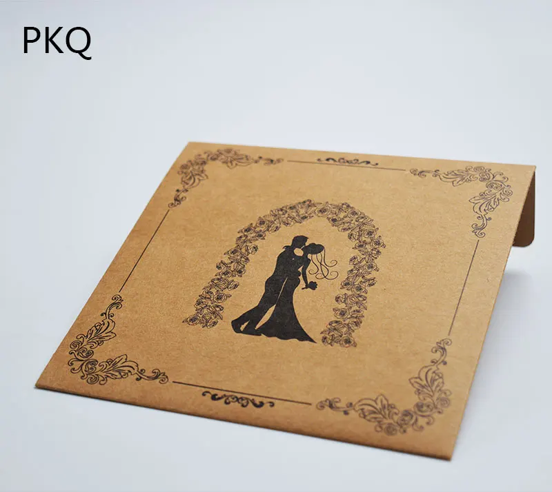 12.8x12.8cm 30pcs Wedding party dvd cd packaging paper bag bride and groom kraft paper cd bag , cd box case , dvd packaging box