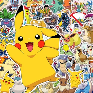 10/30/50pcs Cartoon Anime Pokemon Stickers Kawaii Pikachu Stickers Skateboard Bicycle Guitar Laptop Kids Waterproof Stickers Toys