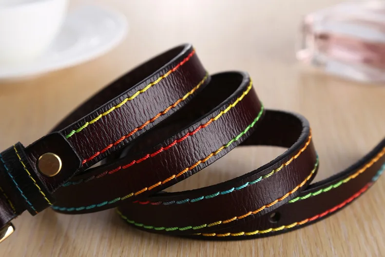

new styleFemale Genuine Leather Waists belt 1.8cm Width luxury Fashion Casual Belts Alloy Buckle for Ladies jeans belt Waistband