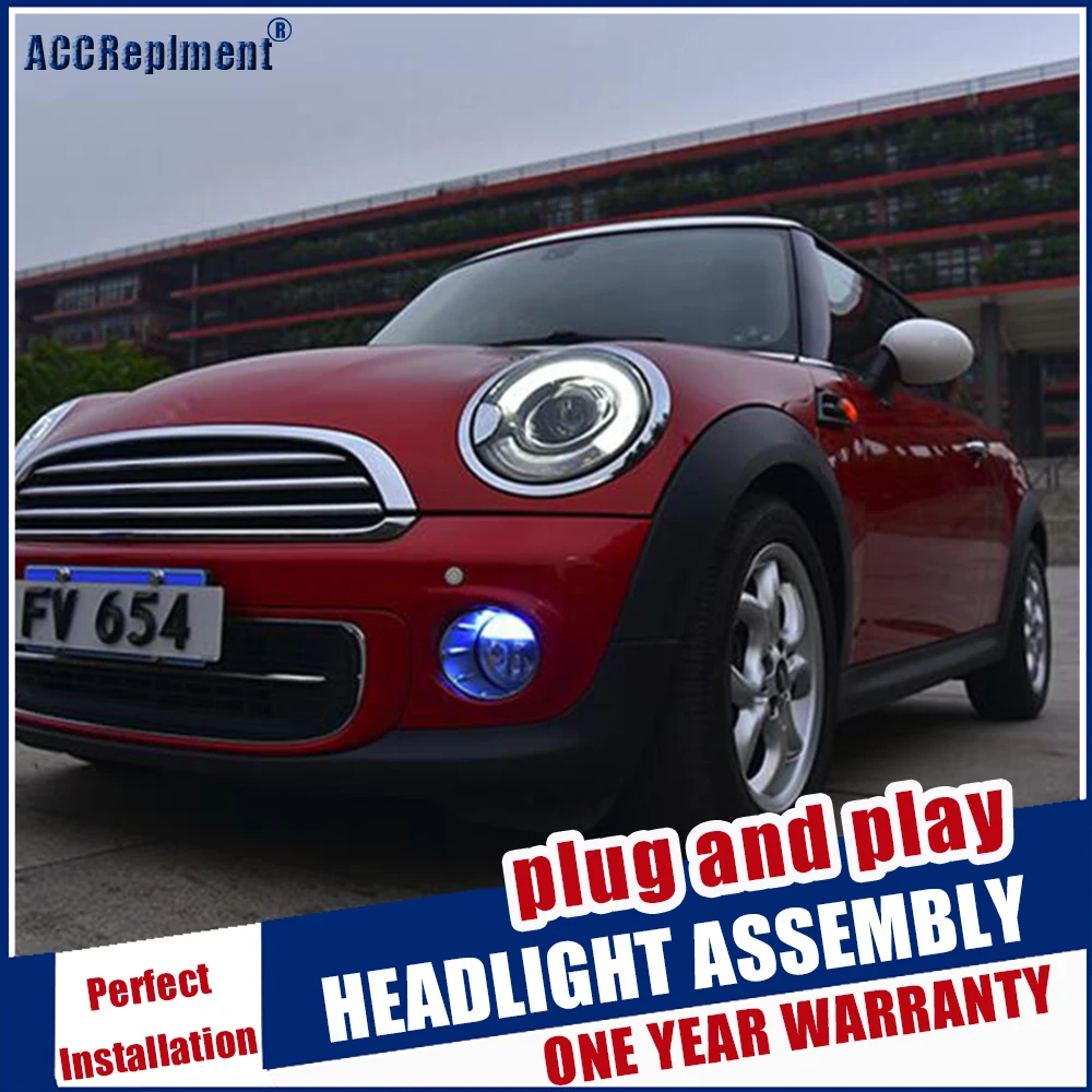 Автомобильный Стайлинг светодиодный налобный фонарь для мини R56 головной