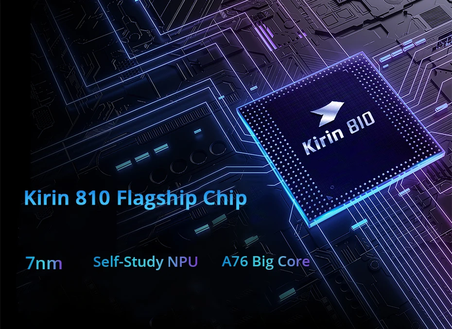 Honor 9X мобильный телефон Kirin 810 Android 9,0 6,5" 2340X1080 4 ГБ ОЗУ 64 Гб ПЗУ камера с подъемом МП