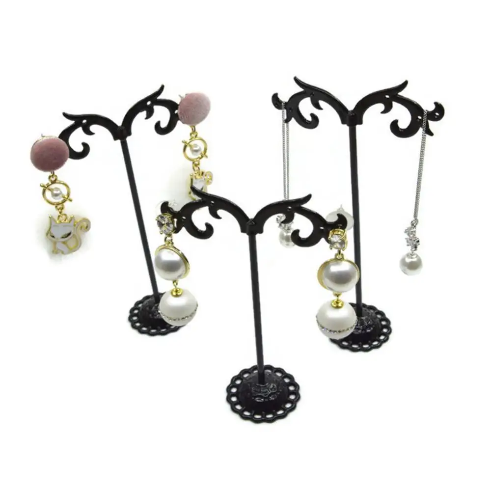 

40% стильный комплект из 3 предметов, металлические серьги держатель для полки стойки ювелирных изделий стержня уха Дисплей стеллаж Органайз...