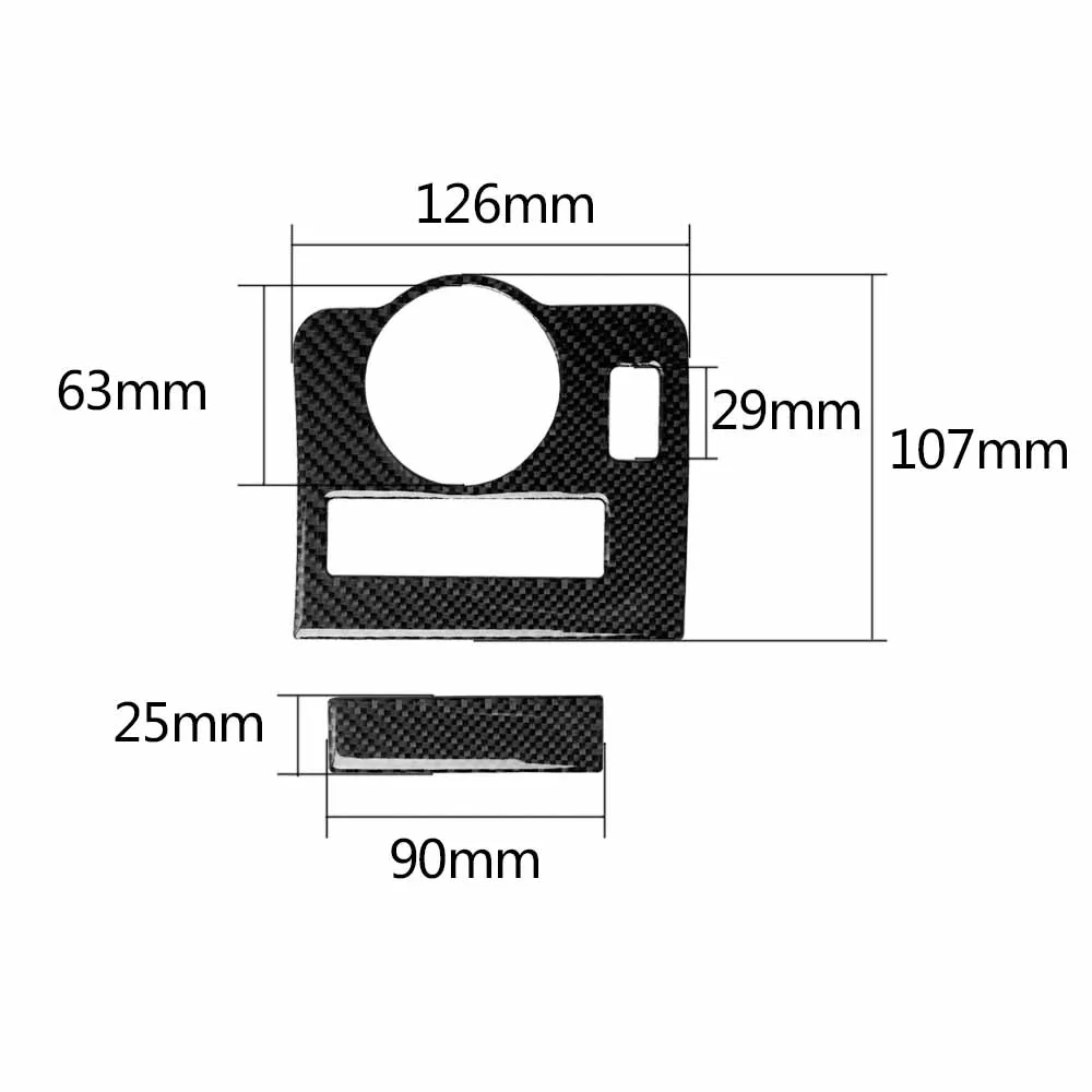 

For Ford Mustang 2009-2013 Car Interior Moulding Carbon Fiber Headlight Switch Frame Trim Cover Auto Stickers