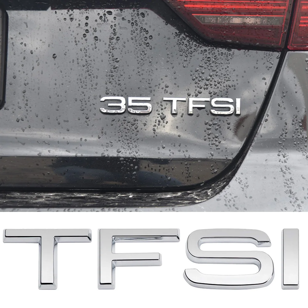Наклейка на багажник для Audi TFSI A3 A6 A6L A8L металлический логотип Sline A5 A8 C7 B7 B8 SQ5 S5 RS4 Q3