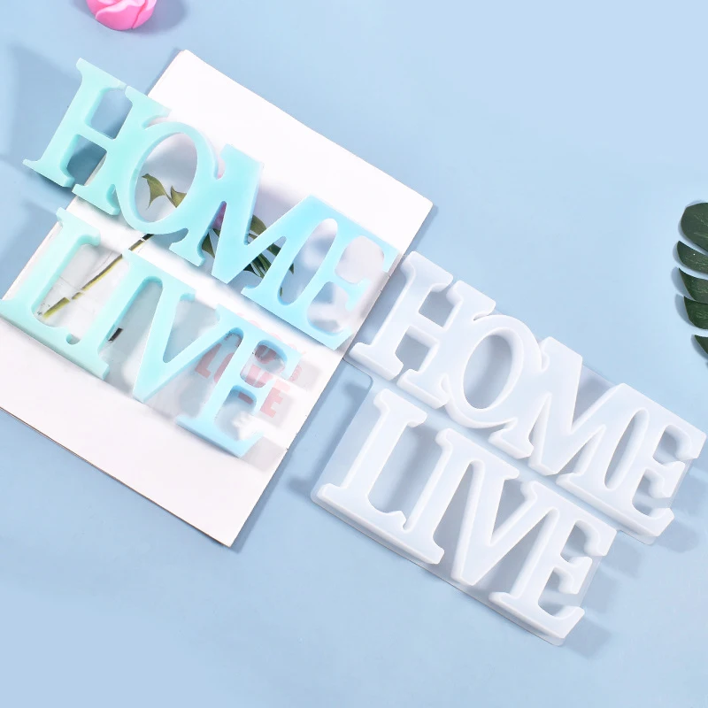 

Силиконовая форма «сделай сам» с двумя английскими словами