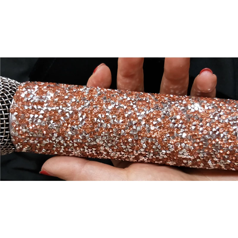 Для певицы DJ танцор Flash Стразы крышка микрофона золото бриллиант концерт певица