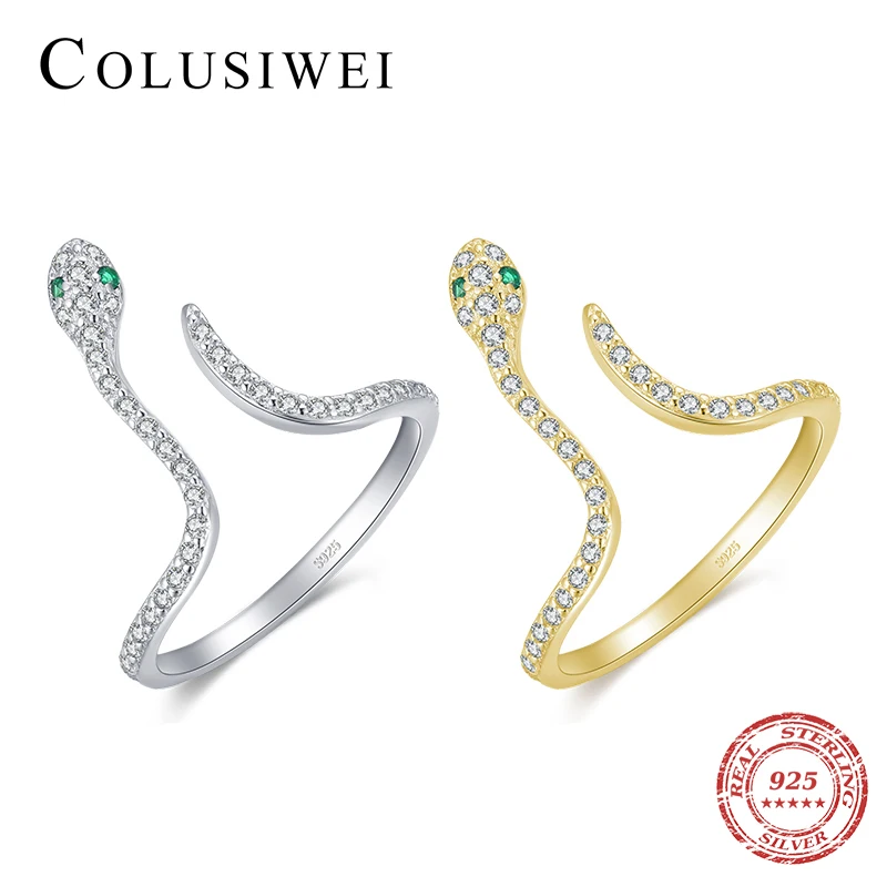 Женское кольцо со змеиным плетением из серебра 925 пробы | Украшения и аксессуары