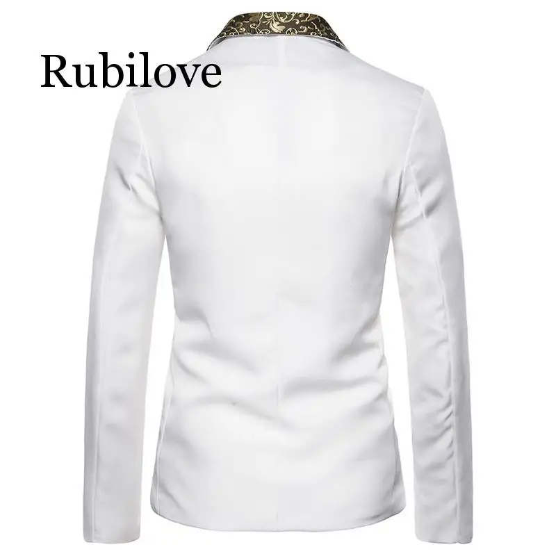 Rubilove 2019 мужской костюм с узором шаль лацканы свадебный смокинг для жениха