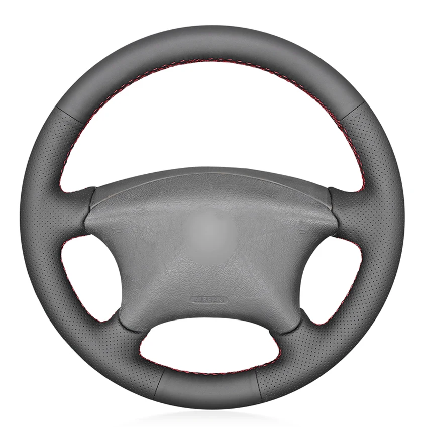 Фото Черный чехол на руль из искусственной кожи PU для Citroen Xsara Picasso 2001-2010 Berlingo 2003-2008 C5 2001-2006 Peugeot Partner.