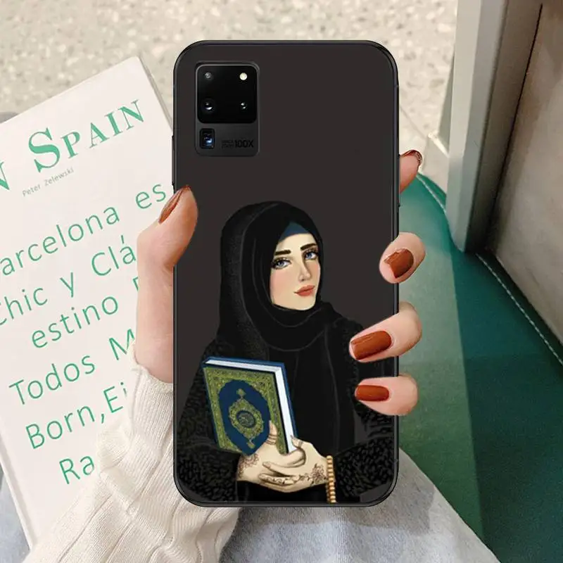 

Woman Crown Hijab Face Muslim Islamic Phone Case For Samsung A51 71 31 40 30s 21s Galaxy S9 10 20 Plus Note9 10pro 20 20ultra