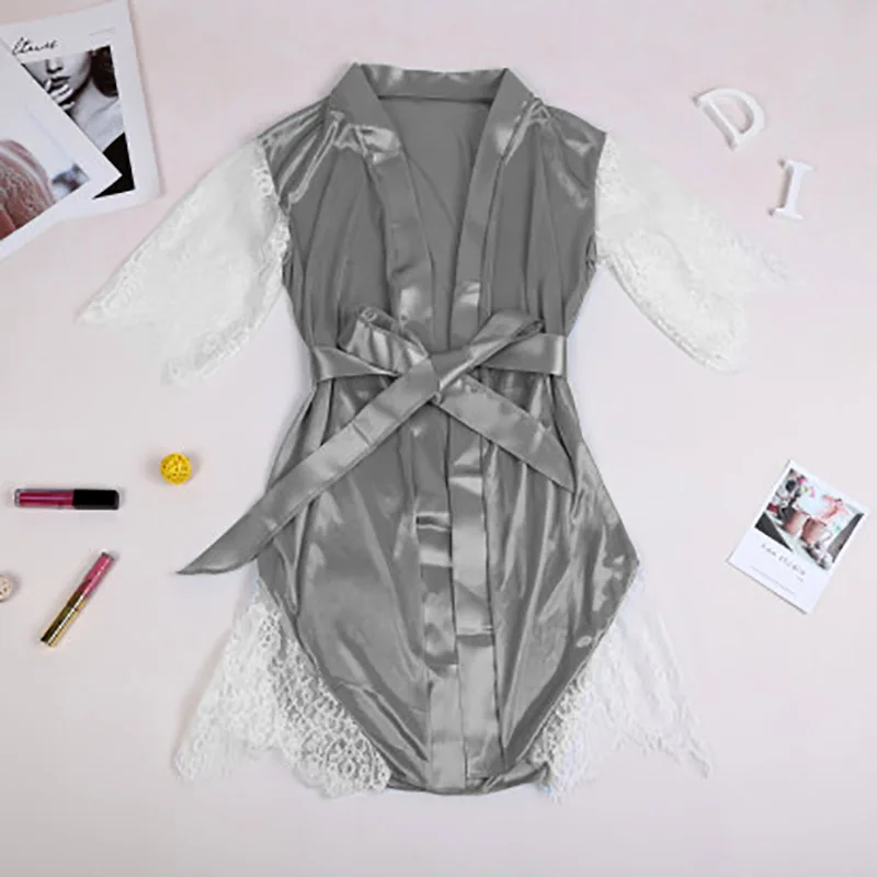 2019 женская сексуальная ночная рубашка плюс размер S XXL кружевное платье для сна