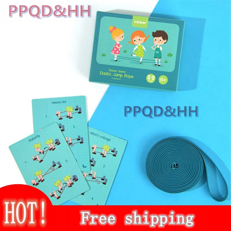 Классические детские открытый прыжок эластичная резиновая скакалка игрушки для