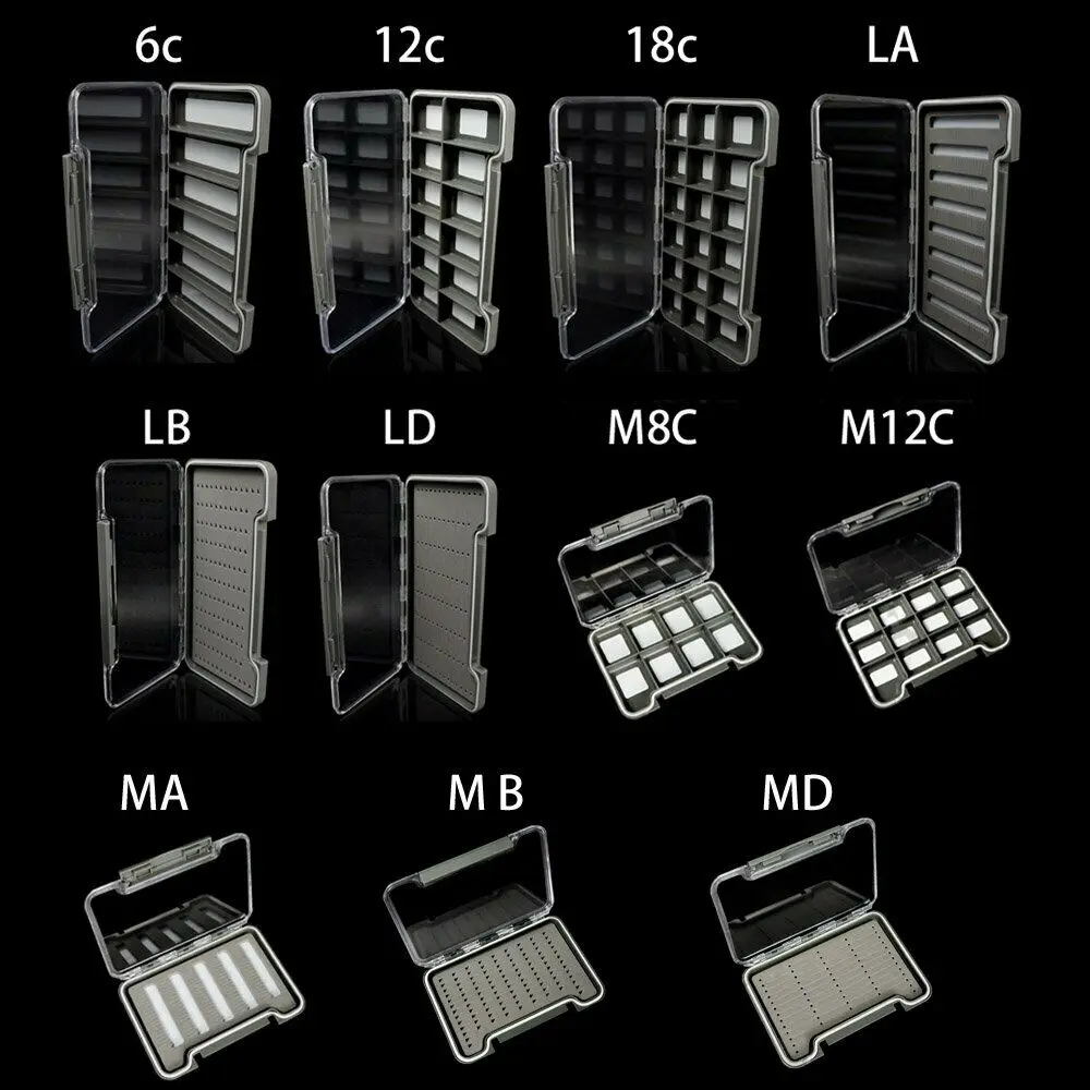 Тонкие 100% водонепроницаемые коробки для ловли нахлыстом легко захватывающийся