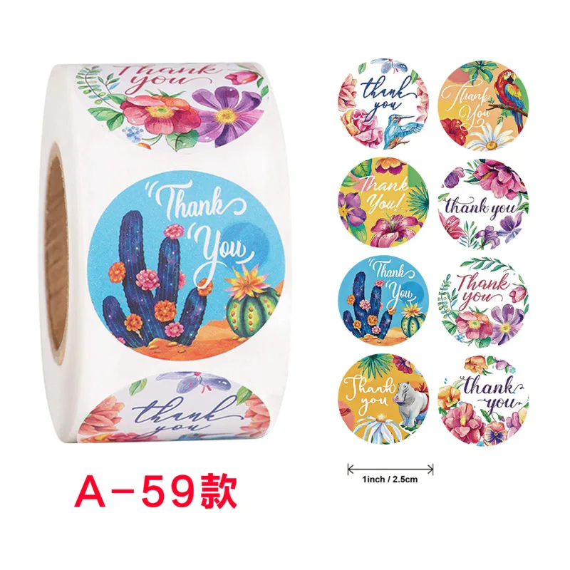 

Gift Sealing Stickers 500pcs Thank You Love Design Diary Scrapbooking Stickers Festival Birthday Party Gift Decorations Labels