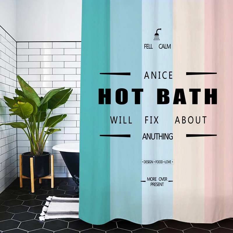 

modern polyester fabric print tropical shower curtains bathroom curtain200*200 180x200 150*180 Hot Bath set
