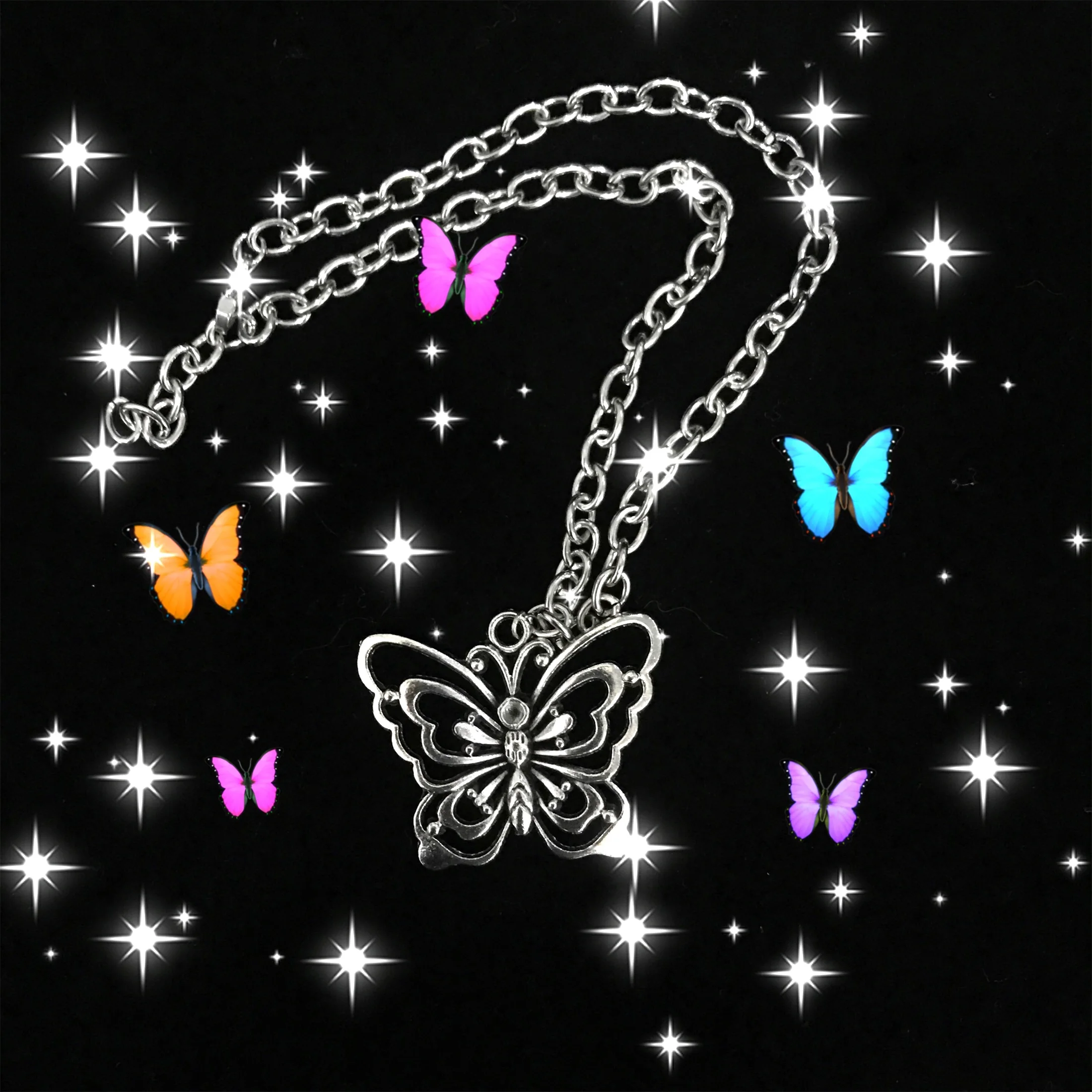 Инс девушка сердце кулон ожерелья для женщин Винтаж Харадзюку нержавеющая сталь