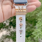 Подвески, декоративное кольцо для Apple Watch, ремешок, силиконовый ремешок, креативные декоративные гвозди, ремешок для часов, аксессуары для iwatch, браслет