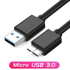 FONKEN USB 3,0 Micro B USB кабель USB A к Micro B кабель для передачи данных 1 м для Samsung NOTE3 S5 зарядка HDD жесткий диск внешний провод