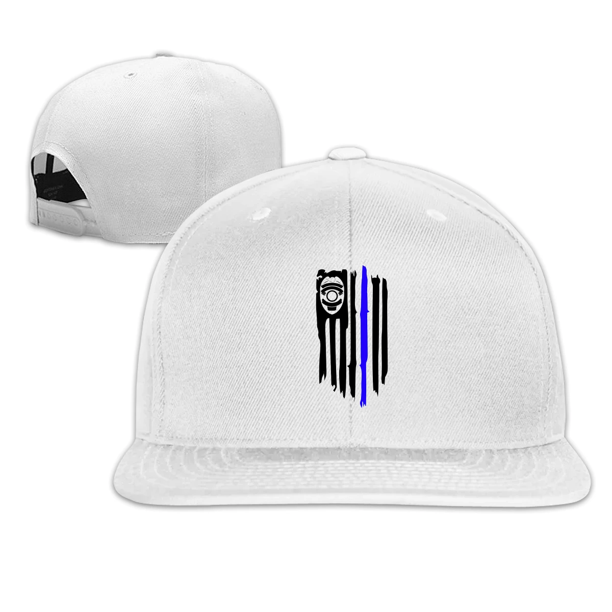 

THIN BLUE LINE AMERICAN FLAG SHIELD T man's woman Fashionable breathable Dad Cap