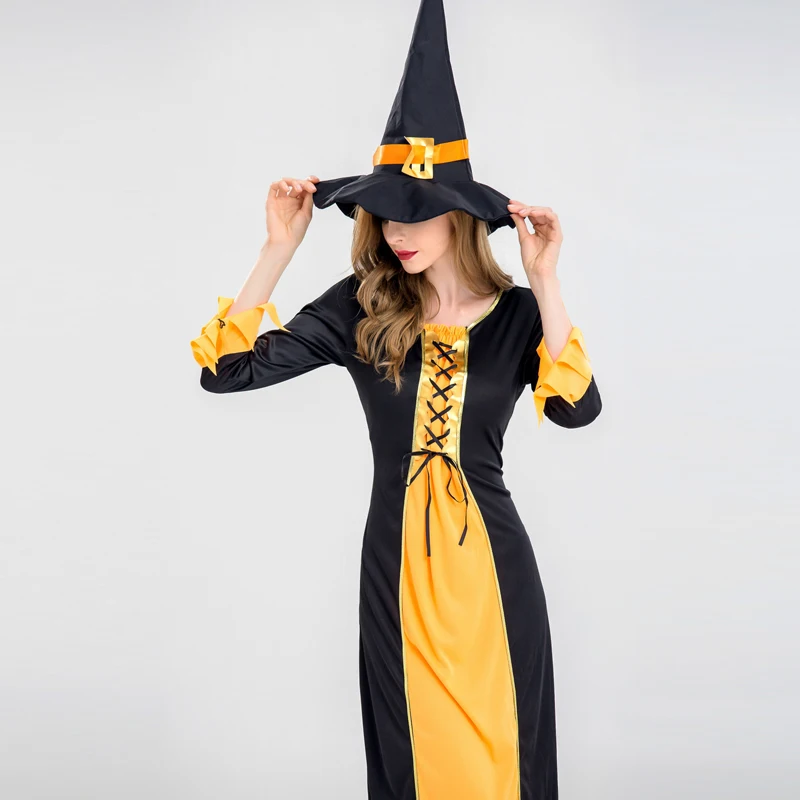 Костюм ведьмы на Хэллоуин для женщин сексуальное платье праздничные вечерние